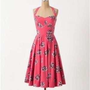 Anthropologie Halter Circle Dress